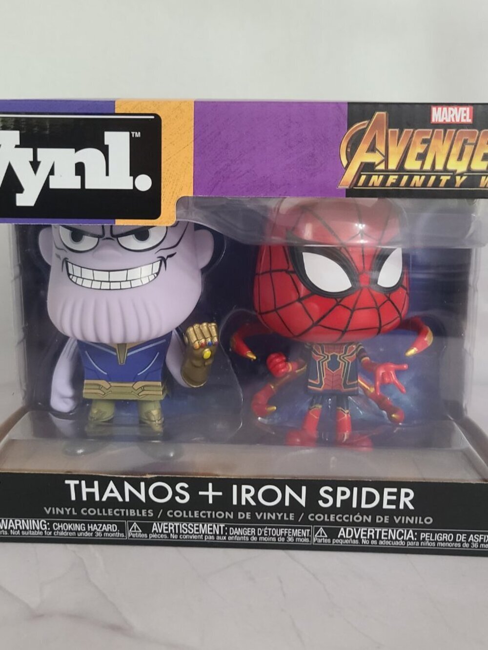 Thanos & Iron‎ Spider Avengers Infinity War 4" Vinyl 2-Pack Funko Marvel